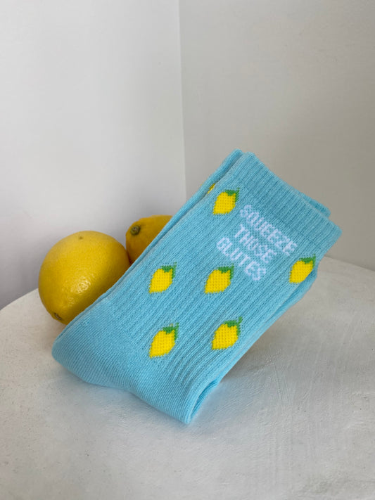 'Squeeze Those Glutes' Pilates Grip Socks